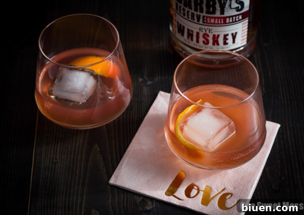 The Tiny Dancer Cocktail: This fierce but delicate cocktail combines bourbon, Campari, and blood orange juice. 