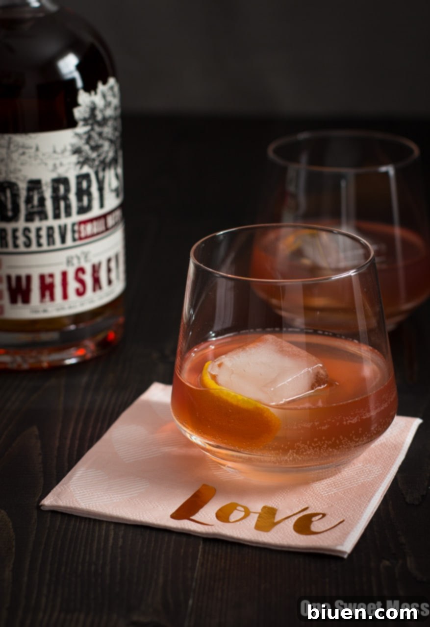 The Tiny Dancer Cocktail: This fierce but delicate cocktail combines bourbon, Campari, and blood orange juice. 